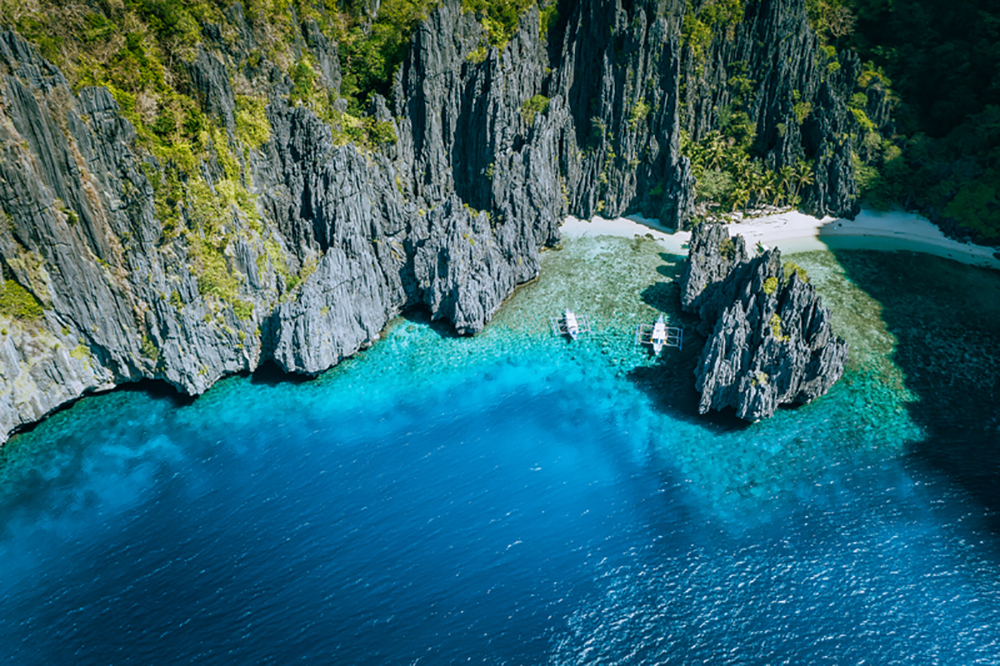 Secret Lagoon beach. El Nido Palawan Tourist Spot