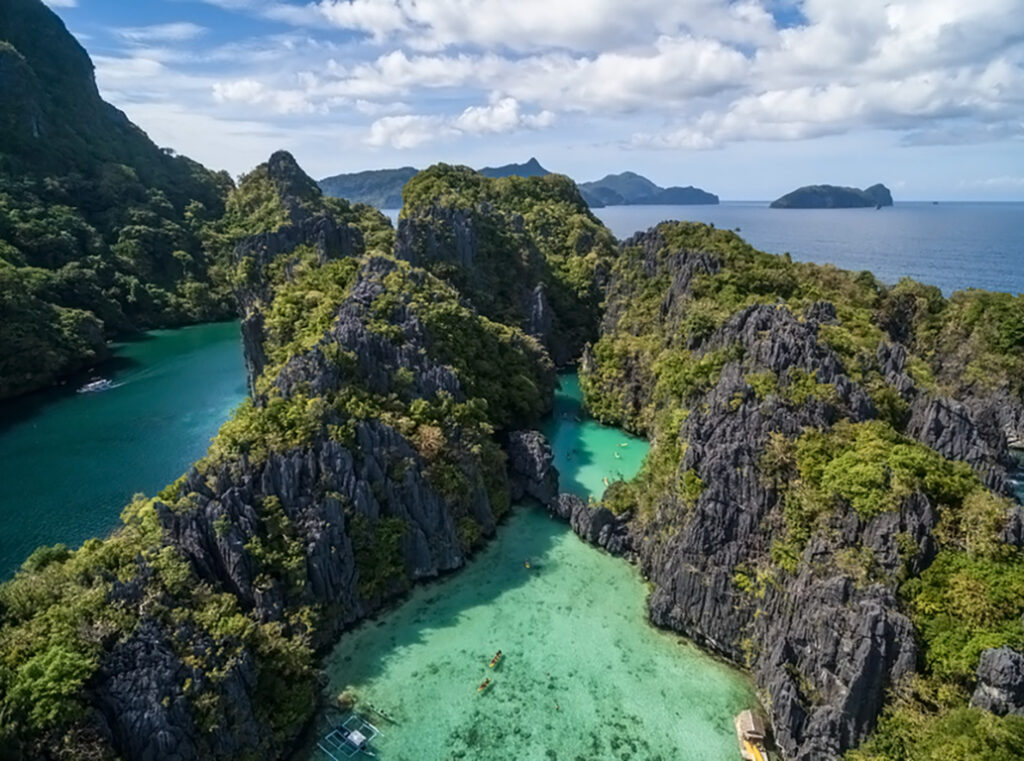 Small Lagoon in El Nido, Palawan, Philippines. Best Summer Destinations in Philippines