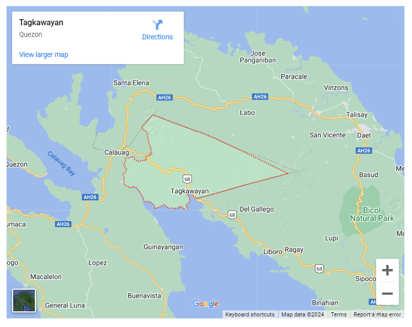 Tagkawayan, Quezon's Geographical Map